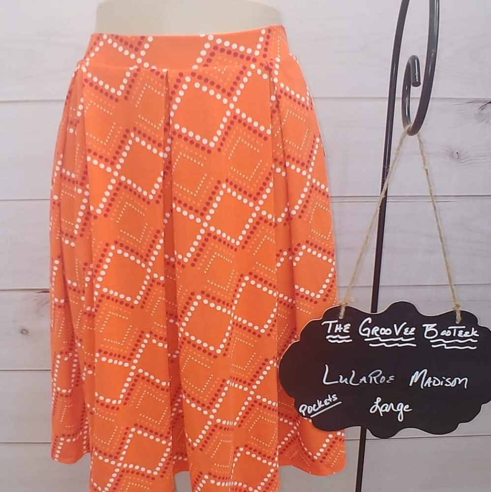 Large Lularoe Madison Skirt with Pockets